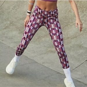 Free People FP Movement Lose Control Multicolor Print 7/8 Leggings